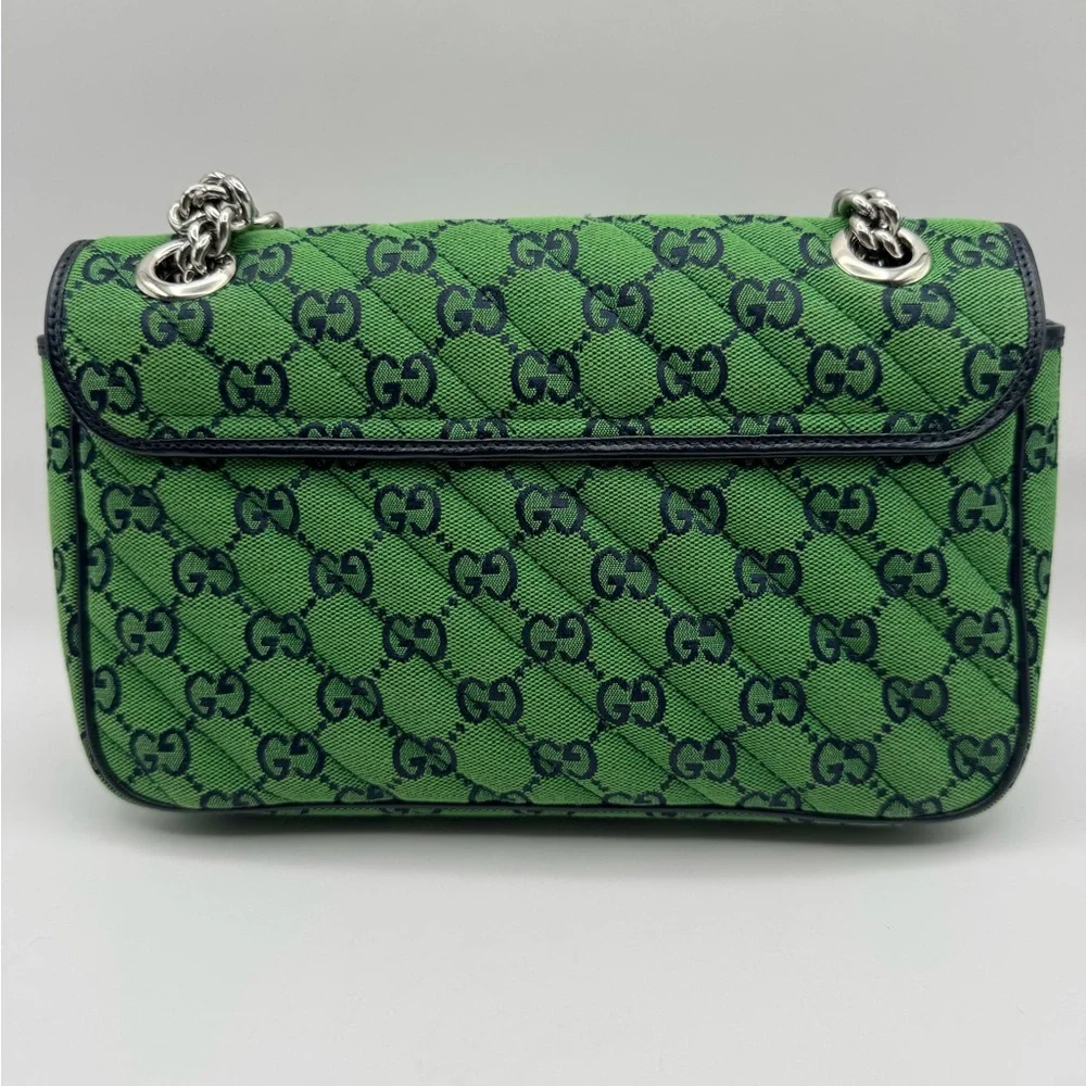 Gucci GG Canvas Small Marmont Matelassê Shoulder bag. - Picture 3 of 15